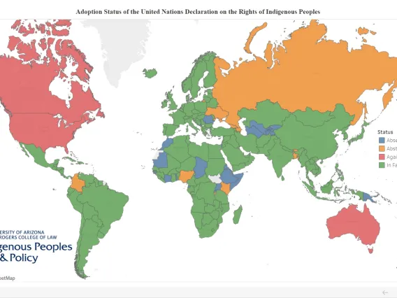 UNDRIP voting status by countries